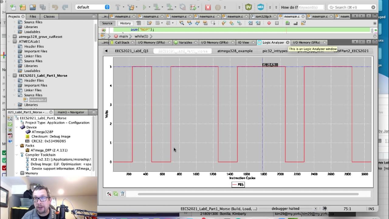 The Logic Analyzer in MPLAB X (ATMEGA328P) YouTube