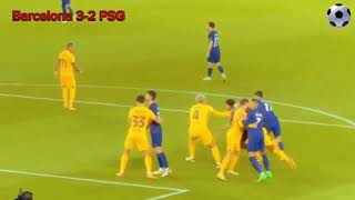 Barcelona vs PSG (3-2) Football Match All Goals and Highlights | Barcelona and PSG