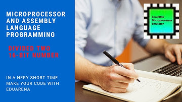 #P1 Division of Two Numbers in EMU8086 | microprocessor and assembly language | #Eduarena