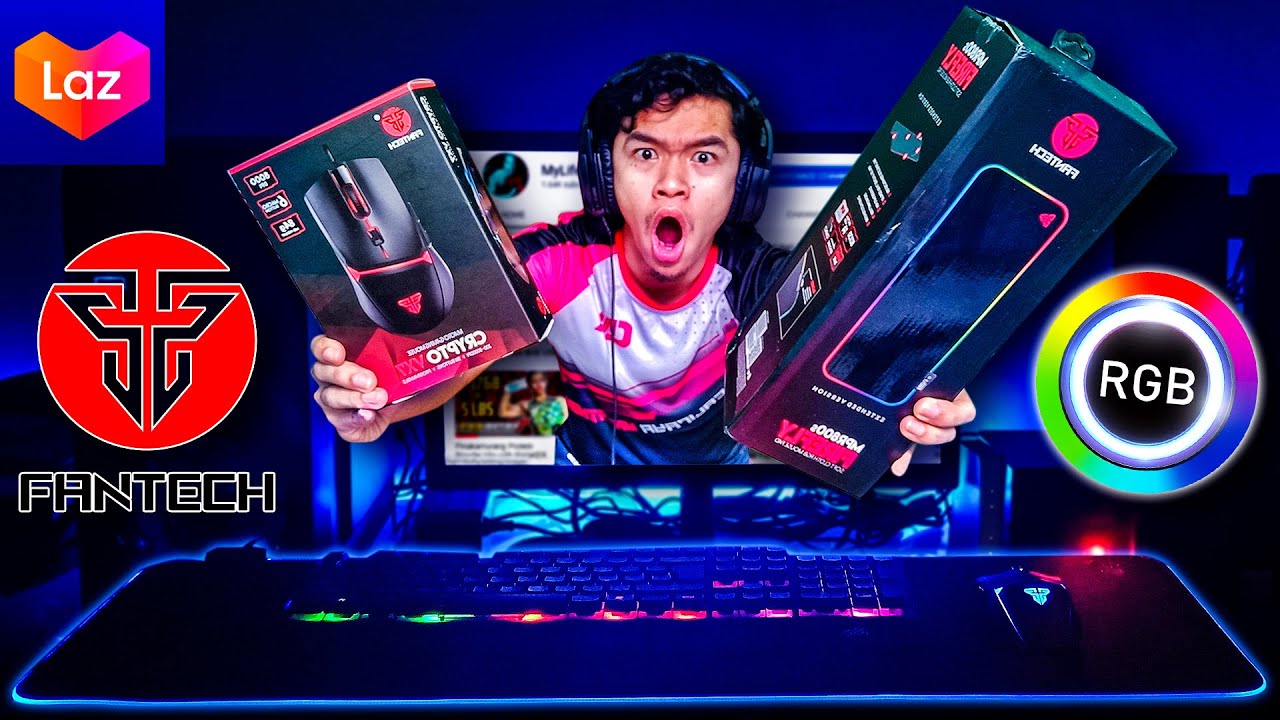 Fantech MPR800s RGB Mousepad & Crypto VX7 Gaming Mouse Review (Murang Pampapogi ng PC!) | Lazada PH