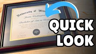 QUICK LOOK at GAMYPET Solid Wood Diploma Frame