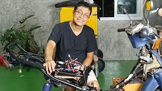 ความคืบหน้ามอเตอร์ไซค์ ไฟฟ้าDIY