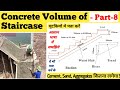 How to Calculate Concrete Volume of Staircase