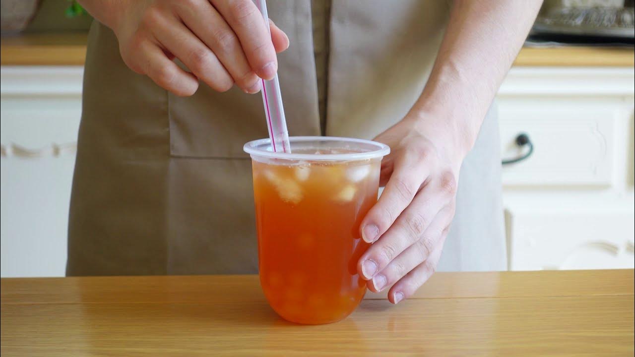 Peach Bubble Tea (Milk Tea) Recipe