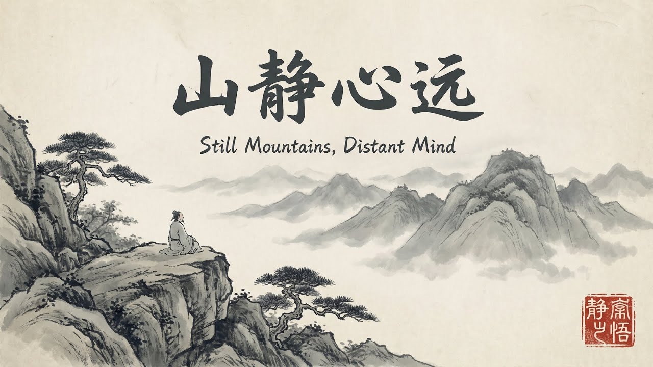 冥想療癒中國風音樂《山静心远》(Still Mountains, Distant Mind)｜2小時禪意音樂｜無鼓點｜古箏・竹笛 (Guzheng & Dizi)｜Chinese Zen Music