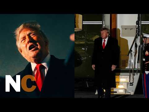 FULL ARRIVAL: Trump Returns To Washington Praises Putin, Katie And Comments On Houthi Attack | AC1F