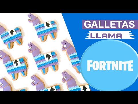 Decoración galleta Llama Fortnite en fondant (nivel avanzado) - YouTube