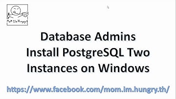 Install PostgreSQL database 2 instances on Windows