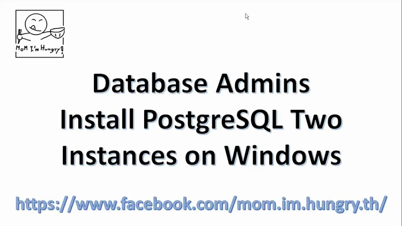 Install PostgreSQL database 2 instances on Windows - YouTube