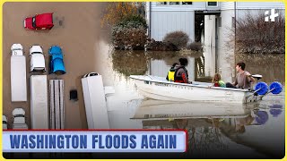Washington Under Water Again: Second wave of flooding triggers rescues, evacuations