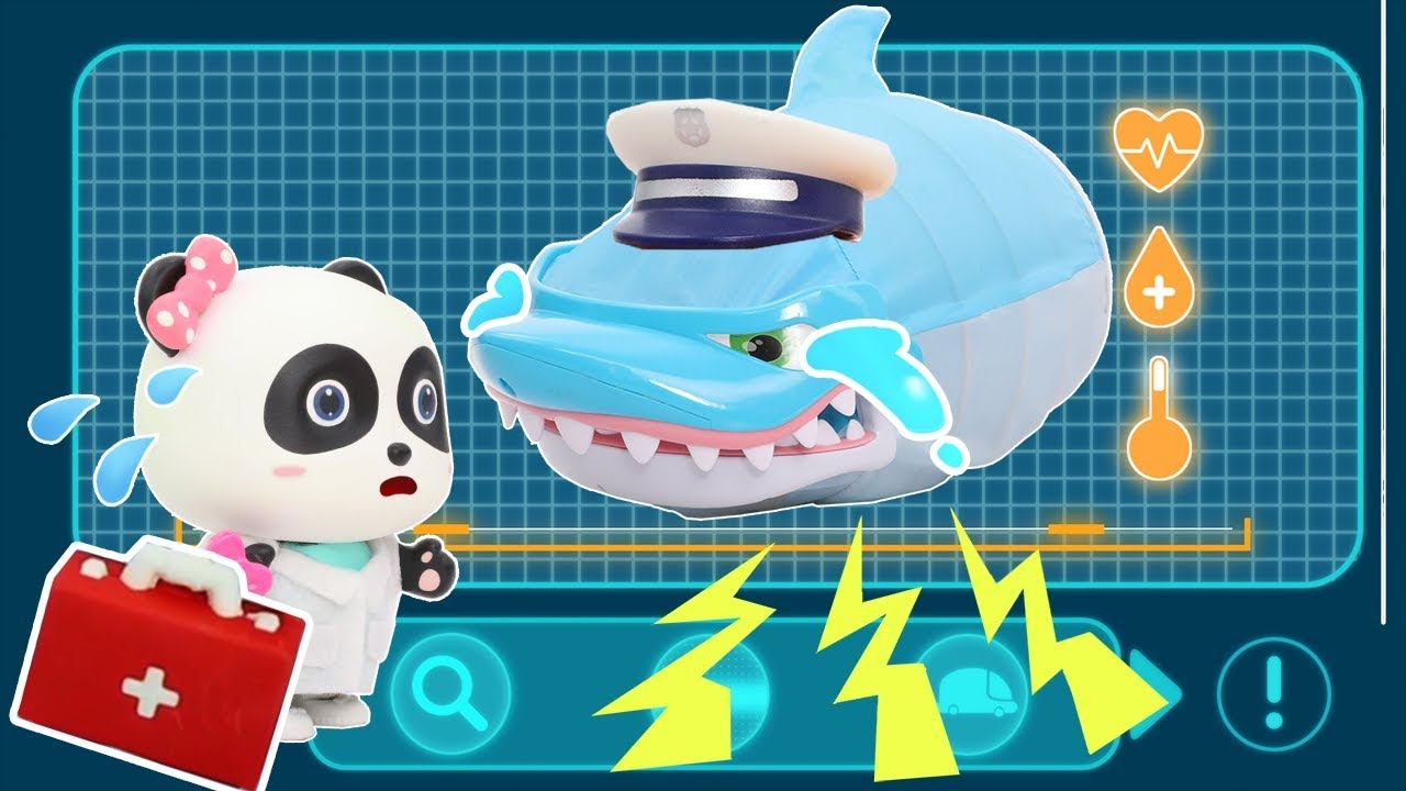 Doctor Panda Cures Baby Shark Doctor Cartoon Kids Cartoon Play