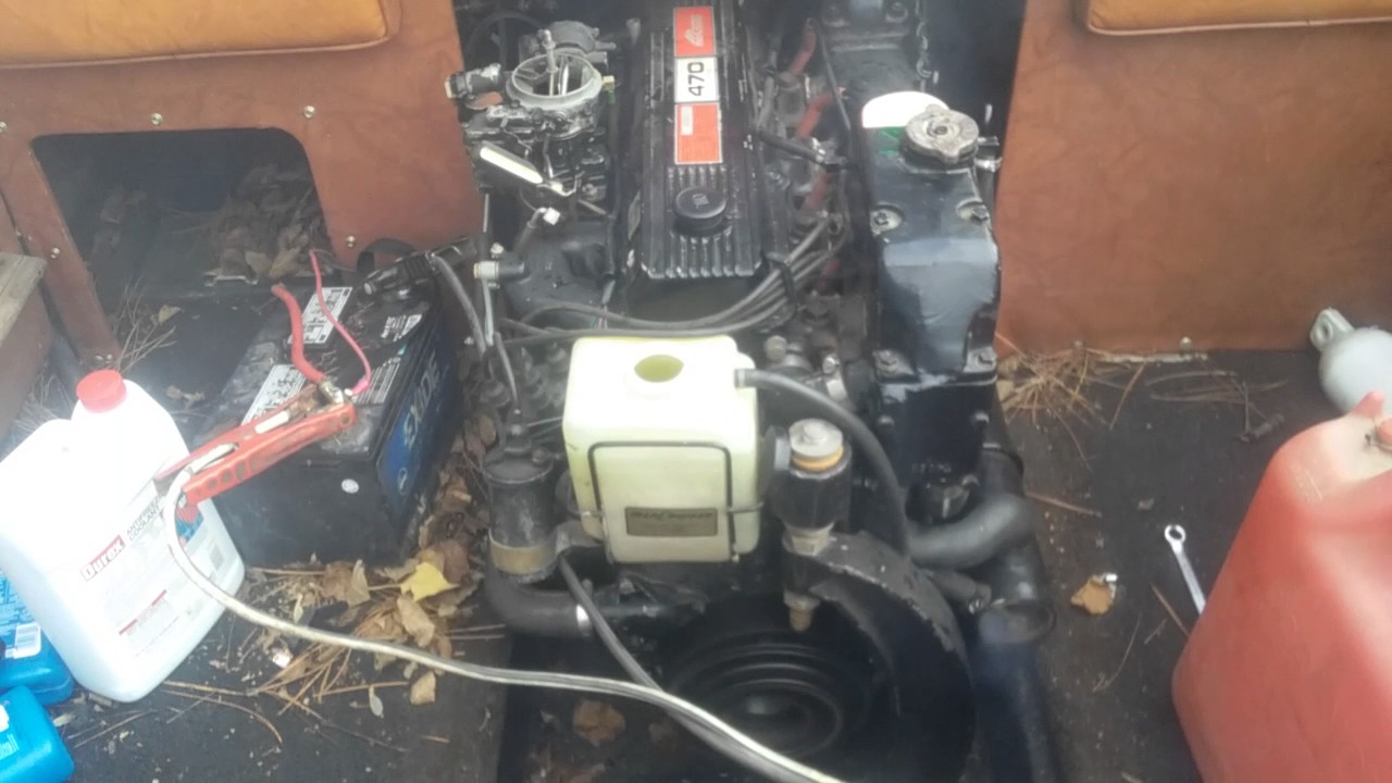 470 Mercruiser running! YouTube