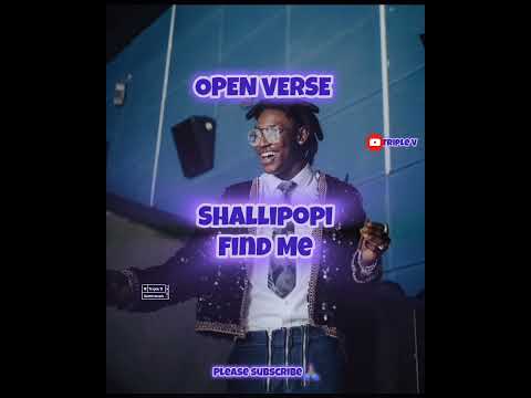 Shallipopi - Find Me (Open Verse) Freebeat Instrumental Hook + Beat by Triple V afrobeat amapiano
