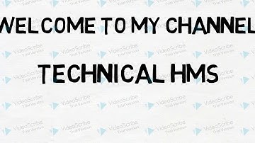 My First Sketch Animation Video Made By Videoscribe | Technical HMS