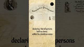 History Of Emancipation Act | American History | Abraham Lincoln #shorts