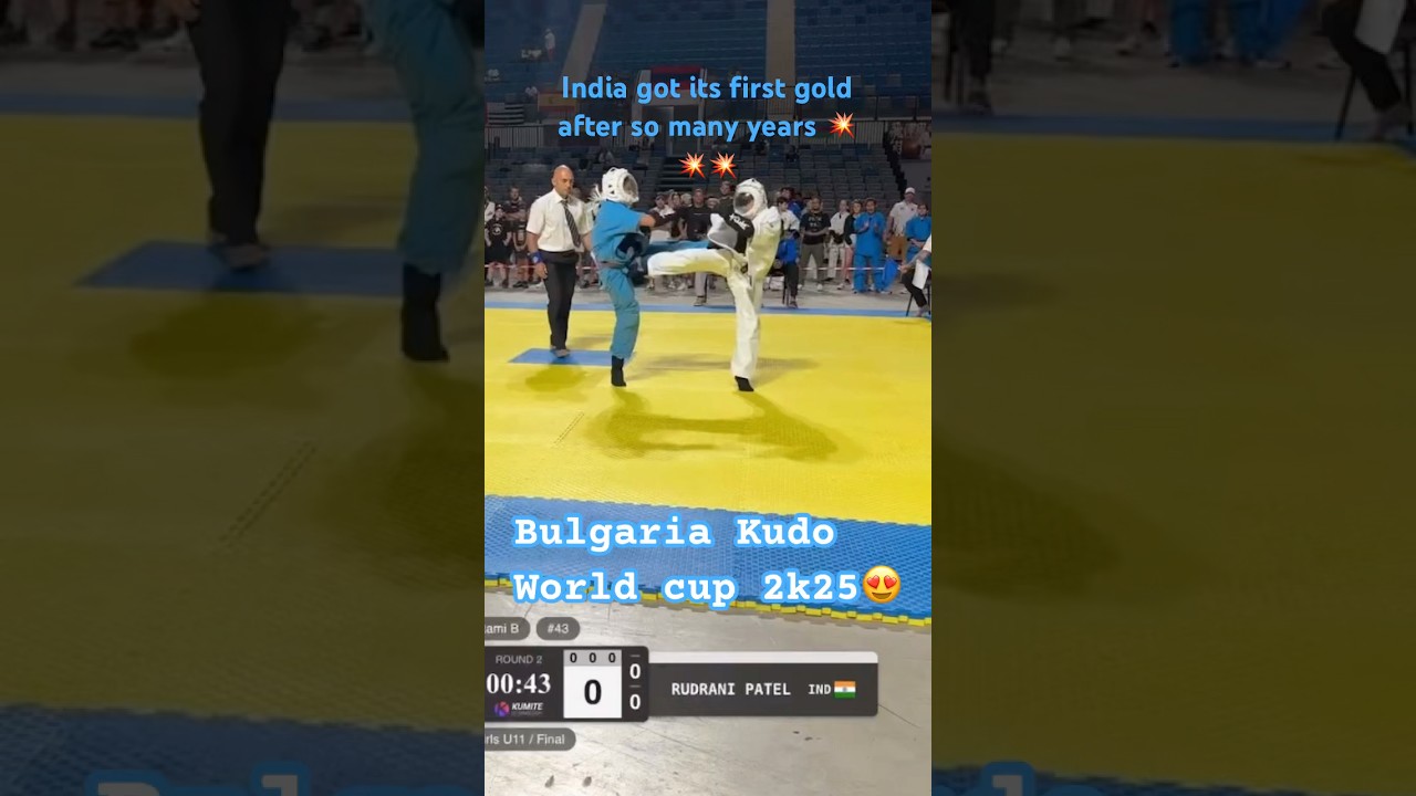India's daughter won India's first gold medal💥 in Kudo World Cup 2025 