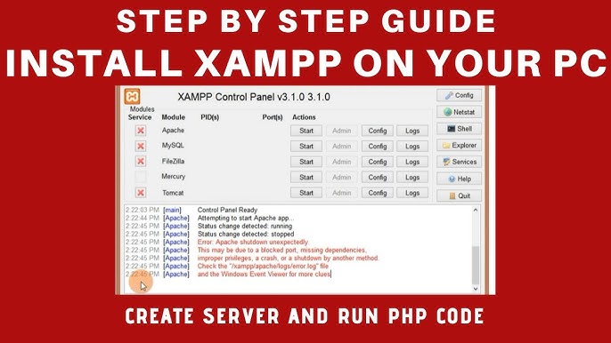 Xampp Install Use Php On Your Computer Steps To Installing XAMPP And