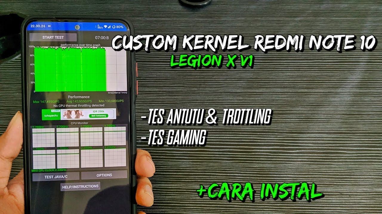Review Custom Kernel Legion X di Redmi Note 10 Kernel Gaming?? 🤔