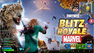 BLITZ ROYALE X MARVEL ES UNA LOCURA!!! #fortnite #fortniteclips #blitzroyale  #gameplay #zerobuilds