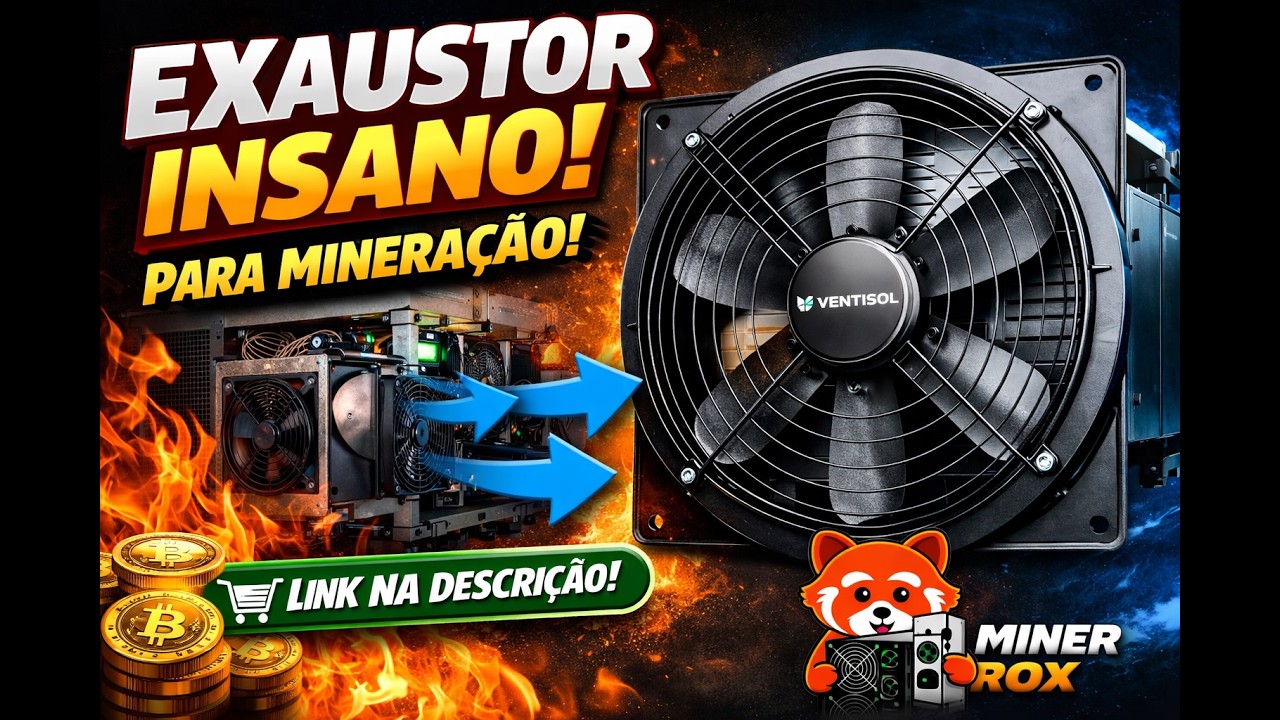 O melhor exaustor para ASIC de mineração chegou! 🚀