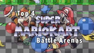 top 4 super mario kart battle arenas