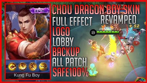 Chou Revamped Epic Dragon Boy Skin Script Full Effects - No Password | All Patch | MLBB