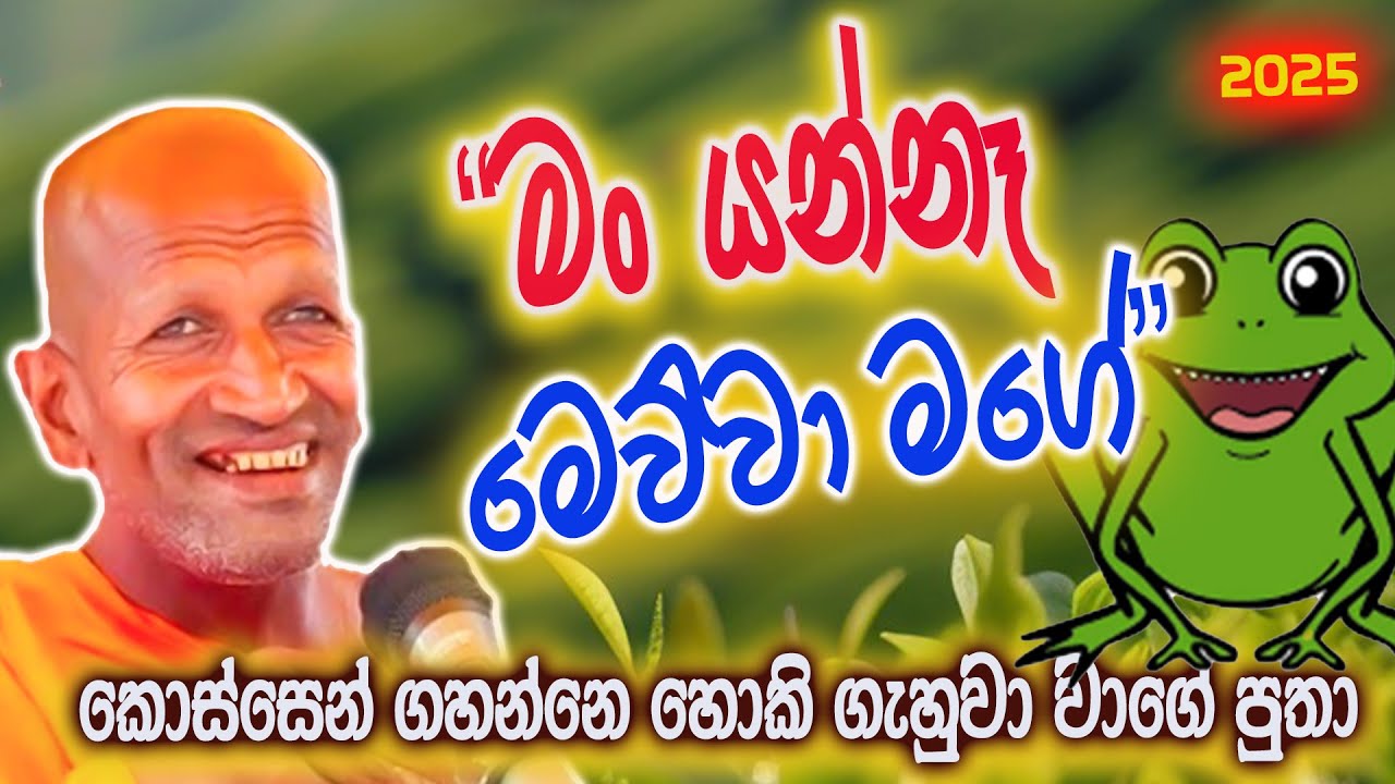 ඉල ඇටත් ඇදෙන ගෙම්බාගේ කතාව | කාගම සිරිනන්ද හිමි  | Kagama Sirinanda Thero 2025