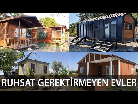 PREFABRİK, MOBİL EVLER RUHSAT GEREKTİRİR Mİ?