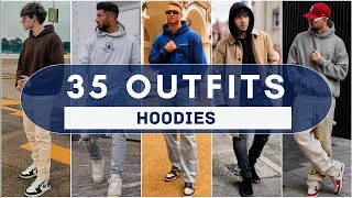 35 Hoodie Outfit Ideas for Men 2022 | HOODIES | FALL 2022 | Men's Fashion