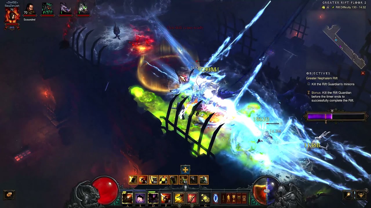 Diablo 3 S25 - Marauder Dh Grift 130 solo