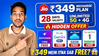 Jio ₹349 New Plan Details 2026: Unlimited 5G + Hotstar + Gemini Pro Free