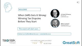 Webinar : When SARS Gets It Wrong Winning Tax Disputes Before They Start 20260519