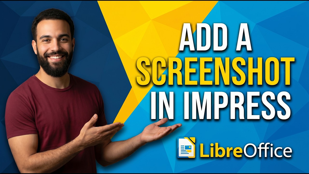 How To Add A Screenshot In LibreOffice Impress (Easy Guide) - YouTube