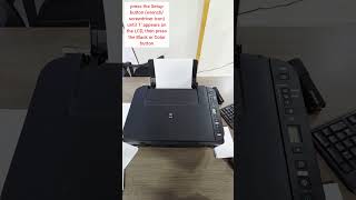 Canon PIXMA G3410 |test pattern | ink levels | alignment, and printer status.