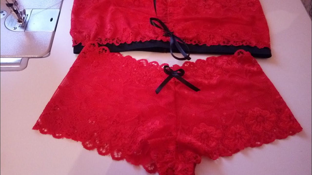 بعد اعجابكم بالفيديو الاول ، أقدم لكم فيديو ثاني لخياطة لباس داخلي من قطعتين رائع للسيدات و العرائس