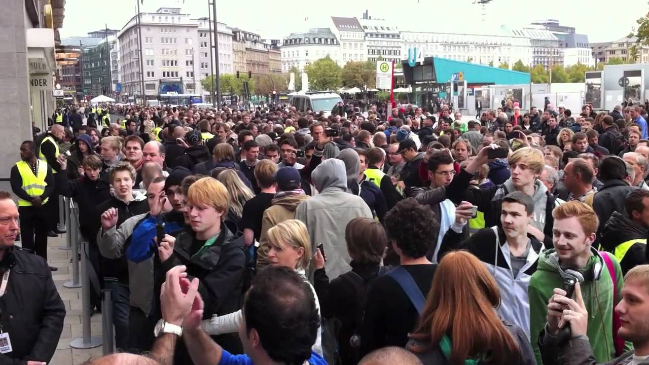 Eröffnung Apple Store Jungfernstieg YouTube