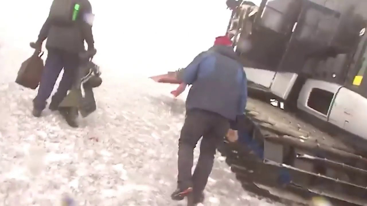 Mount Etna : BBC crew caught up in volcano blast.