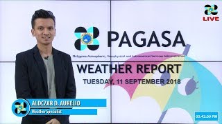 Public Weather Forecast Issued at 5:00 PM September 11, 2018