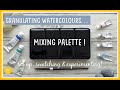 ⭐Exciting NEW WATERCOLOUR PALETTE | Single pigment granulating colours mixing palette!