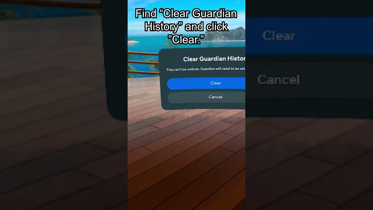 How Do You Clear Guardian History In Oculus Meta Quest 2 