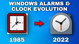 Windows Alarms & Clock Evolution | Windows Icon Evolution : Alarms & Clock | Factonian