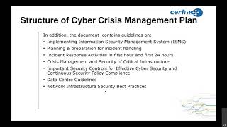 Cyber Crisis Management Plan and Techniques - Part 2