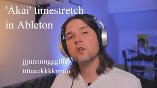 How to get that old school Akai timestretch sound in Ableton Live | jungle and drum & bass breaks