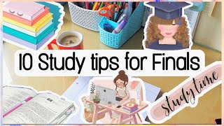10 STUDY TIPS for FINALS ‍// how to get good grades // himanishah