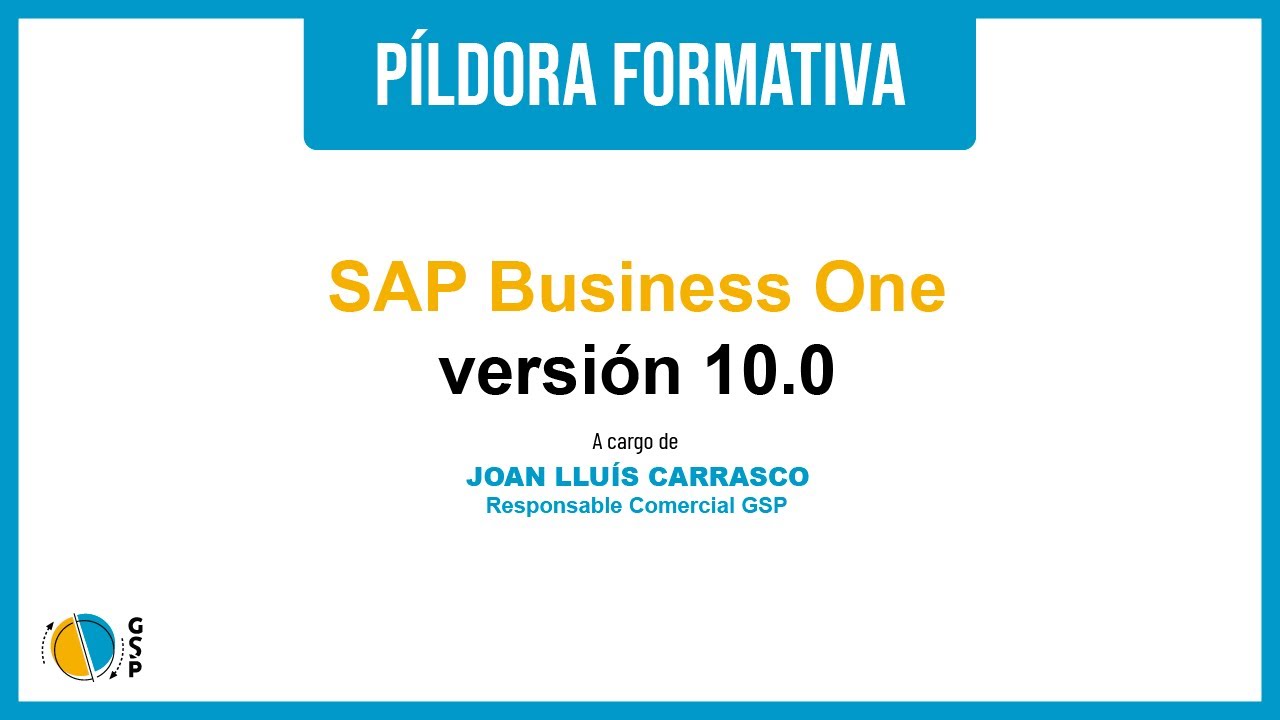 Píldora formativa: SAP BO versión 10.0