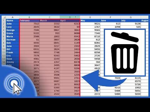 How to Delete Columns in Excel