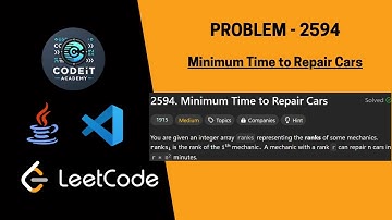 🚗🔧 LeetCode 2594 | Minimum Time to Repair Cars | Binary Search | Java Solution + Dry Run