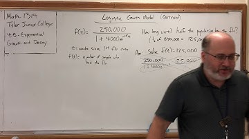 4.5.5 Exponential Growth and Decay - Logistic Growth Model (Example)