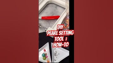 How to use a pearl setting machine