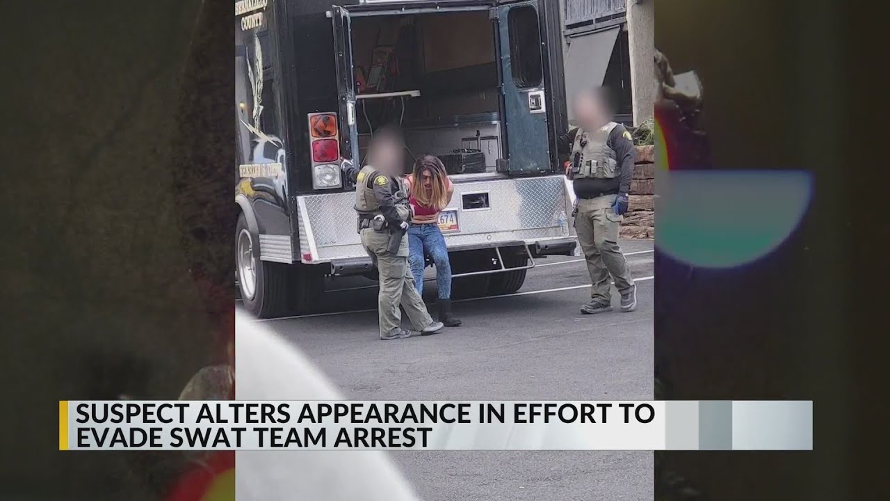 BCSO: Suspect tried to disguise himself as a woman to avoid arrest